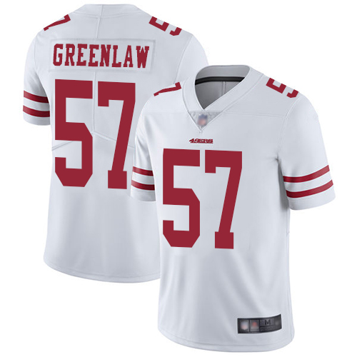 San Francisco 49ers Limited White Men Dre Greenlaw Road NFL Jersey #57 Vapor Untouchable
